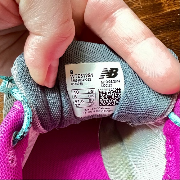 New Balance Trail 612 All Terrain Gray & Pink Running Hiking Shoes Size 10 - Picture 11 of 12